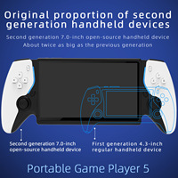 Console de jeu portable HC8000, 3500 mAh, grand écran de 7 pouces, 15000 jeux intégrés, 64G, classique, nostalgique, rétro