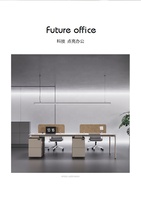 Mobilier de bureau design modulaire 2/4/6 sièges cloison commis ordinateur Table bureau poste de travail