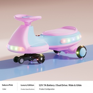 12V Electric Swing <strong>Car</strong> for Kids 2026 New Rechargeable <strong>Wiggle</strong> <strong>Car</strong> with Remote Control Bluetooth Music 2 in 1 Twist Ride on Toy - Product Image 3
