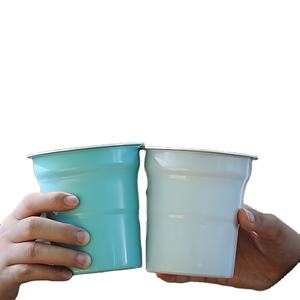 แก้วอลูมิเนียมแบบใช้แล้วทิ้งขนาด 9 ออนซ์ 16 ออนซ์ สีโลโก้ตามสั่ง สำหรับเบียร์ โคล่า งานแต่งงาน ปาร์ตี้กลางแจ้ง เครื่องดื่มเย็น รีไซเคิลได้ - Product Image 2