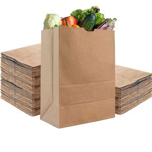 Kraft Paper Grocery <b>Bags</b> Bulk <b>Large</b> Eco-friendly Paper <b>Bags</b> for Grocery Shopping Lunch Holiday <b>Gift</b> Convenient Paper <b>Bags</b> - Product Image 3