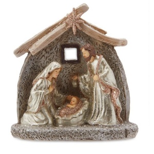Figurina di <span class=keywords><strong>presepe</strong></span> di natale dipinta a mano Decorchristian Holy Family Figure con Baby Jesus <span class=keywords><strong>presepe</strong></span> Figurine artigianato artistico - Product Image 5