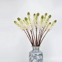 Rangkaian Bunga Hyacinth Buatan Torch Lily untuk Natal, Paskah, Pernikahan, Dekorasi Luar Ruangan, Sutra Buatan Tangan, Realistis, Indah, untuk Lanskap