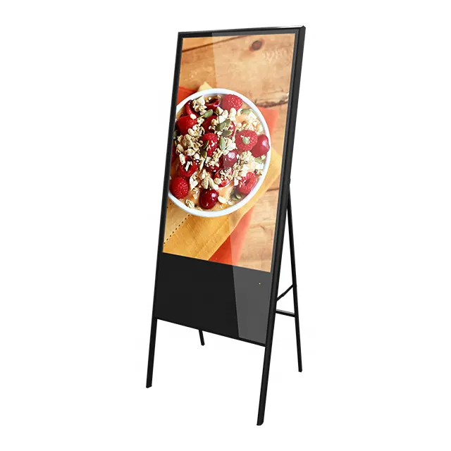 YG Tùy Chỉnh Tầng Standee Trong Nhà Android Hệ Thống Màn Hình Lcd Poster Hiển Thị Thông Minh Kiosk Màn Hình Cảm Ứng Mỏng Máy Nghe Nhạc Quảng Cáo 43 Inch