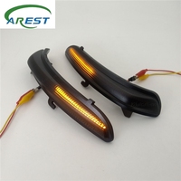 2 pièces pour Peugeot 208 2008 2012 2013 2014 2015 2016 2017 2018 2019 Citroen C3 Dynamic LED Side Mirror Blinker Flowing Light