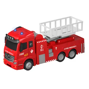 Grosir Mobil Die Cast Mesin Logam Kolektor Kecil Mainan Model Truk Pemadam Kebakaran Diecast Mainan Plastik