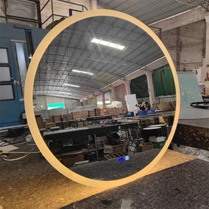 Espejo LED <span class=keywords><strong>y</strong></span> espejo de <span class=keywords><strong>baño</strong></span> retroiluminado <span class=keywords><strong>con</strong></span> luces, espejo de tocador <span class=keywords><strong>con</strong></span> <span class=keywords><strong>luz</strong></span> antiniebla montado en la pared <span class=keywords><strong>con</strong></span> 3 colores regulables - Product Image 1