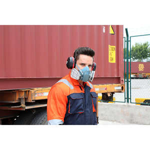 UT 7502 Suministro Directo de Fábrica, Máscara Facial de Silicona 7502, Media Máscara Protectora <span class=keywords><strong>con</strong></span> Doble <span class=keywords><strong>Filtro</strong></span>, Máscara de Gas de Media Cara - Product Image 6