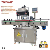 Machine à boucher automatique en acier inoxydable de qualité alimentaire pour le serrage des bouchons de pots en verre de miel et de confiture