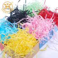 Umwelt freundliche 500G Verpackung Farbe Crinkle Filler Shred ded Cut Papier Raffia Lafite Gras für Paket Geschenk box