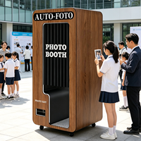 Mesin Printer Foto Booth, Mesin Vending Photo Booth, Casing Photo Booth, Supplier Teknologi Tinggi, Warna Dapat Dikustomisasi, Logo Software