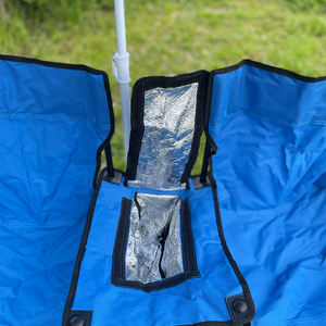 Silla Plegable Doble para Jardín, Pesca, Picnic, Camping, Playa, Portátil, con Toldo Ajustable y Bolsa Refrigerante - Product Image 4