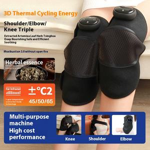 Pemijat lutut pemanas elektrik, instrumen pemanasan sendiri dengan terapi dingin hangat kompres panas artefak pereda nyeri untuk kaki Lama - Product Image 2