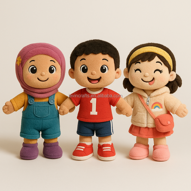 Custom Plush Toy Mini Plush Doll OEM Personalized Stuffed Dolls Educational Plush Toy with Doll Clothes
