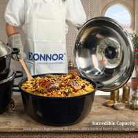 Ensemble de casseroles en aluminium coulé antiadhésif effet granit, modernes et écologiques, pour restaurants