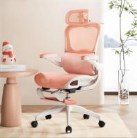 Chaise de bureau ergonomique en maille Source Factory Modern Goddess pour filles, idéale pour l'e-sport, avec accoudoirs réglables et fonction massage, pour la maison et la chambre