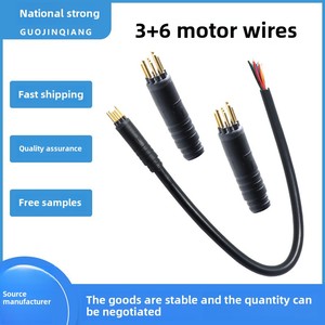 M12 <span class=keywords><strong>3</strong></span> + 6コアLEDオス/メスダイレクトプラグ4ピンラバーケーブルコネクタハイパワーインターフェースモーターカプラー防水ケーブル銅 - Product Image 6