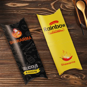 Boîte d'emballage <span class=keywords><strong>alimentaire</strong></span> jetable biodégradable personnalisée avec logo pour grillades, tartes, burritos, wraps et shawarmas à emporter - Product Image 6