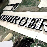 Factory Outlet Custom Outdoor Store Company Brand Logo Sign Board 3D Acrílico Metal Led Channel Letter Signs para negocios