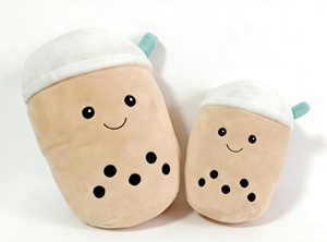 Vente flash : Oreiller en forme de tasse de thé au lait kawaii, créatif, simulation, mignon, drôle, peluche Boba, dropshipping avec rembourrage en coton PP - Product Image 3