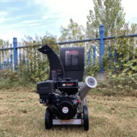 Broyeur de bois à essence 18HP, déchiqueteuse de jardin SPY10, broyeur de branches, système d'alimentation par gravité, roulement du moteur, garantie 1 an