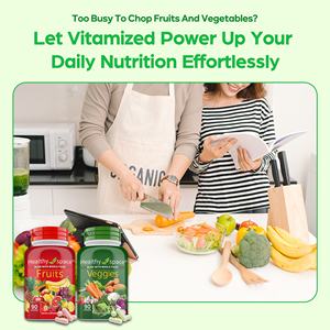 Complément alimentaire en poudre <span class=keywords><strong>de</strong></span> fruits <span class=keywords><strong>et</strong></span> légumes pressés à froid, contenant <span class=keywords><strong>de</strong></span> la vitamine C <span class=keywords><strong>et</strong></span> des protéines, en pack combiné. - Product Image 6