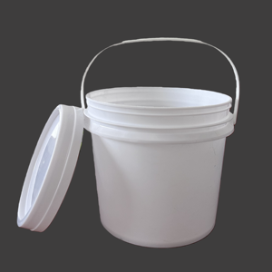 Balde de Tinta de <span class=keywords><strong>5</strong></span> Litros, Mini Balde Plástico Redondo de 5kg, Balde de Plástico com Alça HMT - Product Image 1