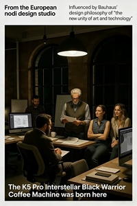 วิกอมาท K5 NEW แบล็คไนท์ เครื่องชงกาแฟกึ่งอัตโนมัติ E61 พร้อมฟังก์ชั่นอุ่นก่อนชงและตั้งเวลา - Product Image 6