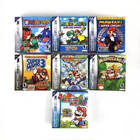 Cartucho de Juego de Alta Calidad en ABS/PVC para Mario Kart Advance 2, 3 y 4, Serie Luigi Superstar Saga, para Conexión por Cable