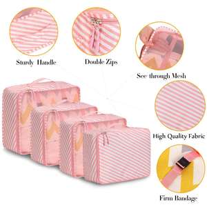 Custom 8 Set Packing Cubes Various Sizes Storage Organizer for Travel Accessories Luggage Carry on Suitcase - Product Image 5