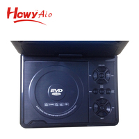 Lecteur portable 7 pouces avec fonction de jeu, radio FM, mini écran LCD, batterie, télécommande, écran pivotant