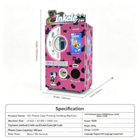 Distributeur automatique de coques de téléphone personnalisées en libre-service avec options de paiement multiples et surveillance à distance pour usage commercial