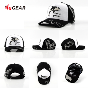 قبعات سناب باك أصلية من 4ugear، قبعة بيسبول عصرية بخمسة ألواح، قبعة هيب هوب رياضية مع تطريز حروف، قبعة قطنية - Product Image 2