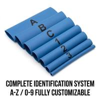 Étiquettes imprimables en PVC pour boîtes de disjoncteurs, marqueurs de câbles électriques DIY, tubes thermorétractables haute température pour identification de fils 600V