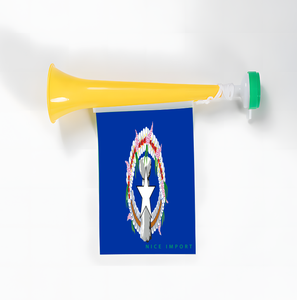 Drapeaux des îles Turcs et Caïcos, trompettes en plastique pour encourager lors d'événements sportifs, événements sportifs nationaux, supporters <span class=keywords><strong>de</strong></span> football - Product Image 4