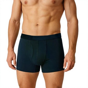 Approvisionnement direct d'usine, prix de gros bas, caleçons pour hommes de haute qualité, écologiques, en spandex/coton, à motif écossais, avec logo personnalisé - Product Image 3