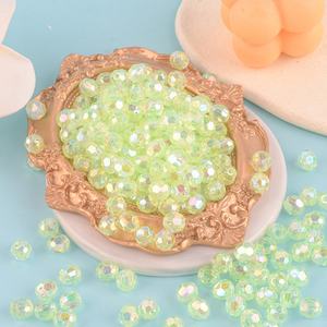 Ab Color Acrylic Hand-Beaded DIY Jewelry Accessories Perforated Octagonal <strong>Beads</strong> in Stock - Product Image 2