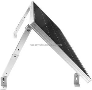 Supports de panneau solaire en aluminium Angle réglable Jambe avant Jambe arrière Toit plat Inclinaison Système de montage solaire - Product Image 4