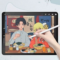 Untuk iPad Pro 2024 11/12.9-inci, Film Pelindung Layar PET Anti Pecah untuk Apple, Film Anti Guncangan Definisi Tinggi