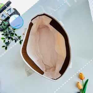 Tote Bag personalizzata per insegnante di mele ricamato insegnante personalizzato damigella d'onore rosa regalo per la sua borsa Tote di tela fai da te - Product Image 6