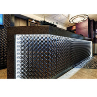 Comptoir de bar moderne en pierre artificielle, design tendance pour restaurant musical, hôtel, lounge, cocktail - Vente chaude