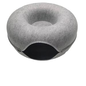 Filz Tunnel Katze Höhle Haustier Bett angepasst Logo Farbe Fabrik preis - Product Image 5