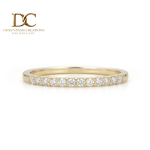 แหวนทองคำแท้ 14KT ประดับเพชรแล็บโกรว์ทรงบริลเลียนท์ สำหรับผู้หญิง เครื่องประดับชั้นดี รับรองโดย IGI แหวนแต่งงานสุดหรู - Product Image 2