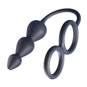 Male masturbation anal plug <b>vibrating</b> pull beads double lock semen <b>remote</b> <b>control</b> prostate anal massager - Product Image 2