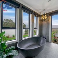 Ventanas de Diseño Moderno con Doble Acristalamiento, Ventana Corredera con Marco de Aluminio para Edificios