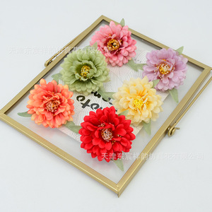 Fleurs artificielles de pivoine Dongchen Crafts, 7 cm, base en soie, pour coiffure Hanfu, décorations de mariage - Product Image 3