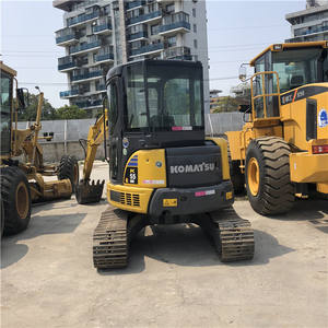 Excavatrice KOMATSU d'occasion japonaise petite mini pelle sur chenilles en caoutchouc de 5 tonnes PC55 PC55MR pour le creusement agricole - Product Image 2