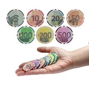 Fichas de póquer de cerámica de 10g, 8 rayas de diámetro, 39, 43, 45, 46, 48,5, 50, 52, 55mm, valor en efectivo personalizado, para jugar, venta al por mayor - Product Image 4