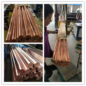 Nhà Máy Bán Trực Tiếp Rắn Và Bền 99.99% Tinh Khiết Đồng Tùy Chỉnh Chiều Dài Đồng Ngoại Quan Trái Đất Thanh Cho Hệ Thống Tiếp Đất - Product Image 4