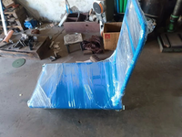 Chariot utilitaire de type U pour entrepôt, robuste, en métal, 400 kg, 6 roues, avec agitateur, séchage automatique et moteur